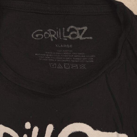 Gorillaz Band Crew Neck Graphic Shirt Womens Size Extra Large XL Black - Picture 3 of 8